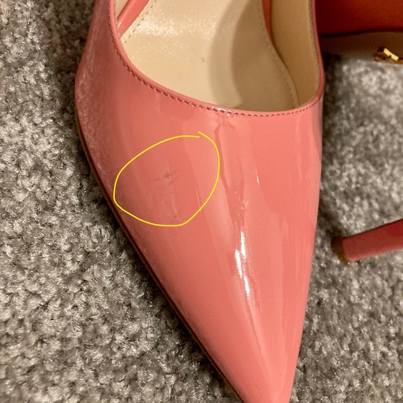 Prada Pink Pointed Toe Leather Pumps Size 38 EU - Picture 9 of 10